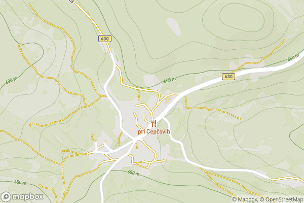 static Mapbox map