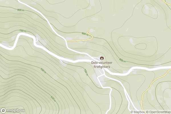 static Mapbox map