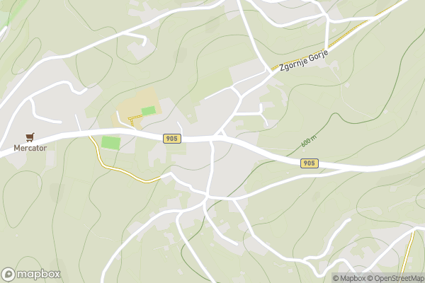 static Mapbox map