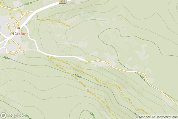 static Mapbox map
