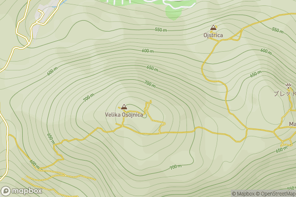 static Mapbox map