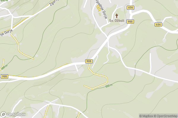static Mapbox map