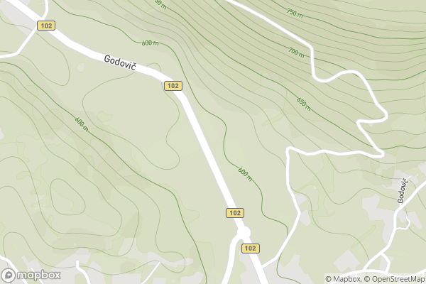 static Mapbox map
