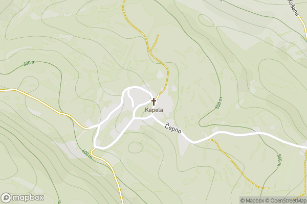 static Mapbox map