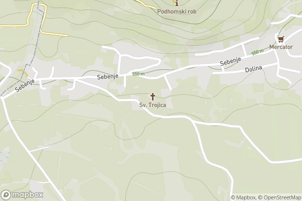 static Mapbox map