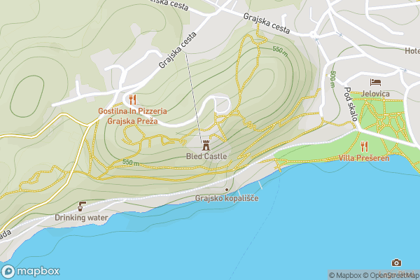 static Mapbox map