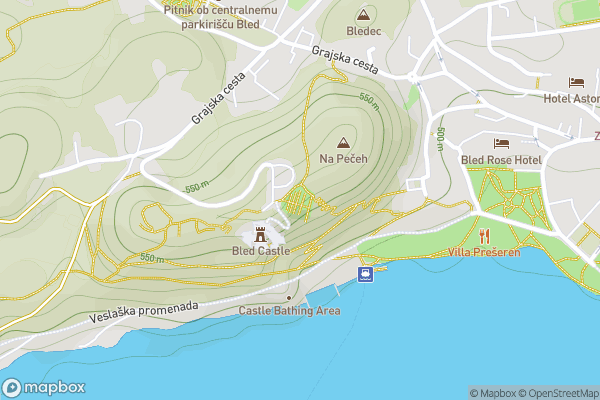 static Mapbox map