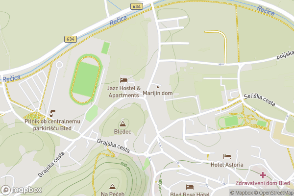 static Mapbox map