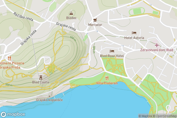 static Mapbox map
