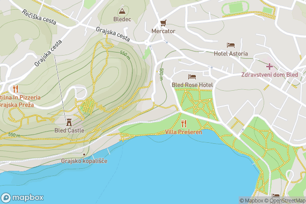 static Mapbox map