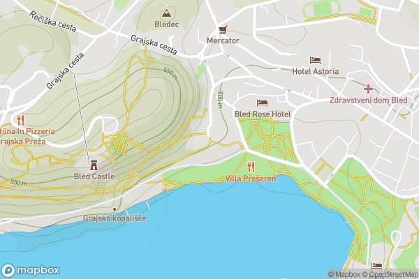 static Mapbox map
