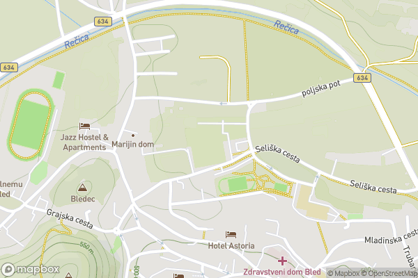 static Mapbox map