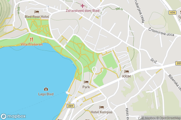 static Mapbox map
