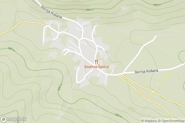 static Mapbox map