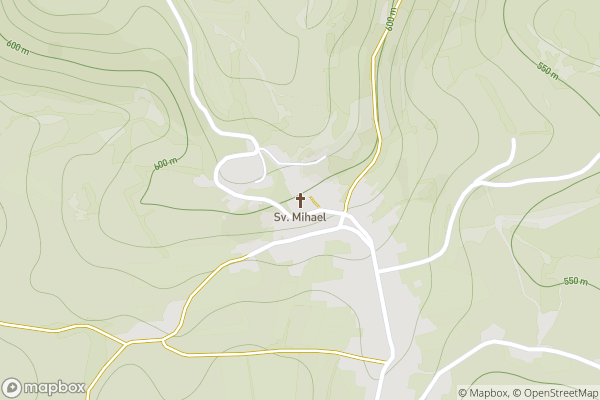 static Mapbox map