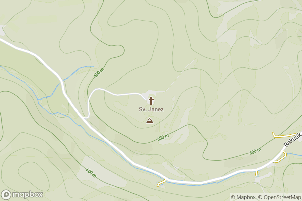 static Mapbox map