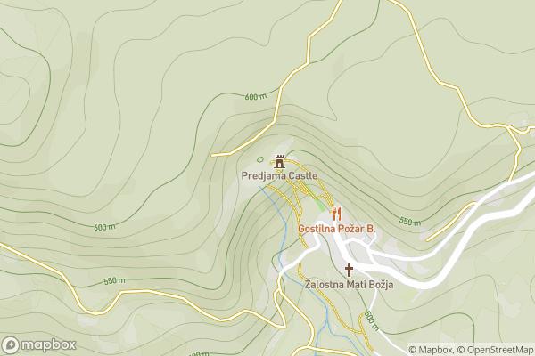 static Mapbox map