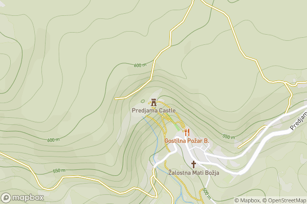 static Mapbox map