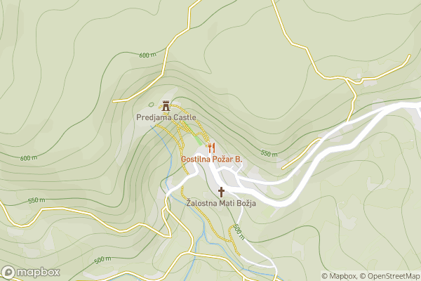 static Mapbox map