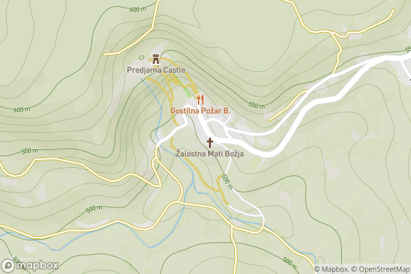 static Mapbox map