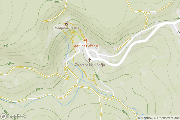 static Mapbox map