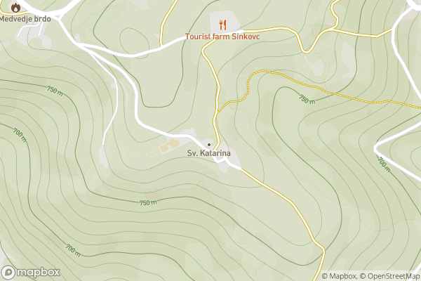 static Mapbox map