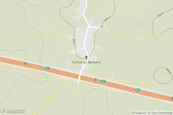 static Mapbox map