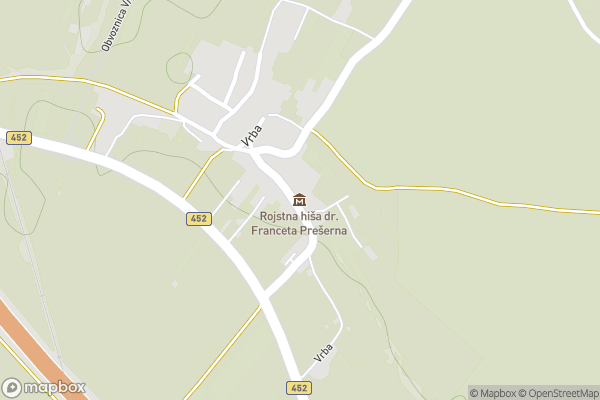 static Mapbox map