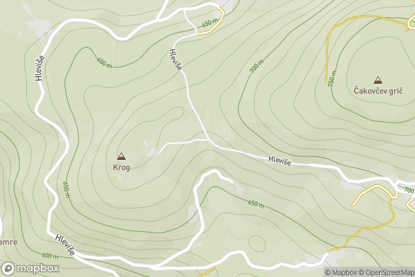 static Mapbox map