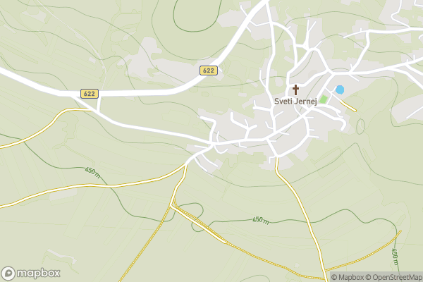 static Mapbox map