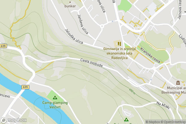 static Mapbox map