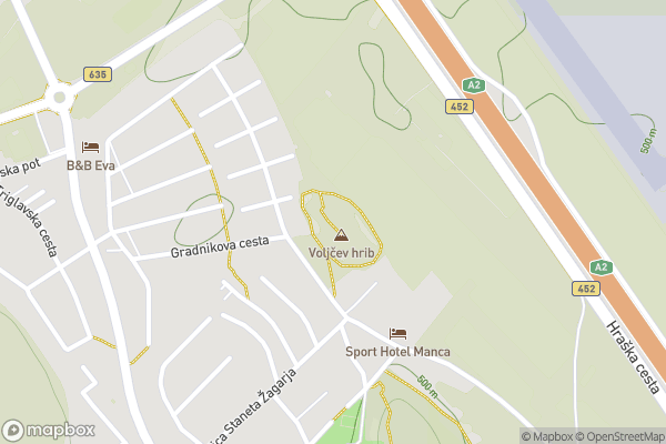 static Mapbox map