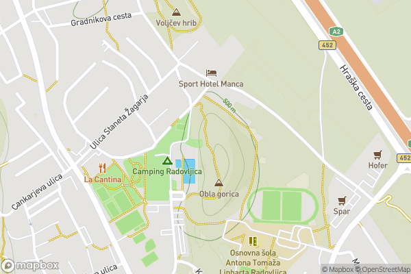 static Mapbox map