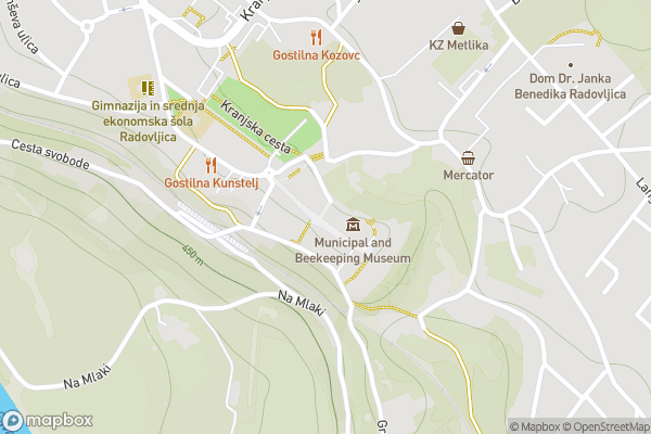 static Mapbox map