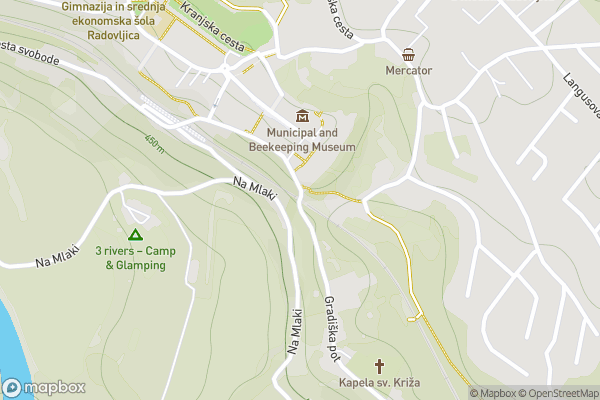 static Mapbox map