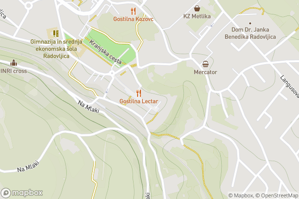 static Mapbox map
