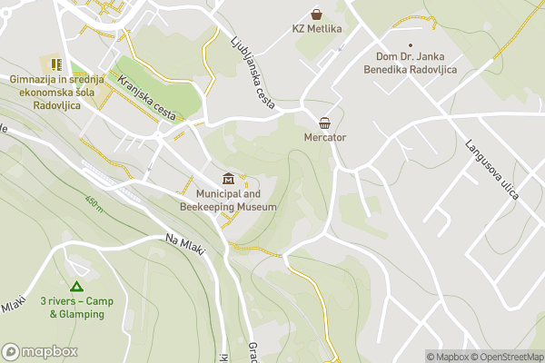 static Mapbox map