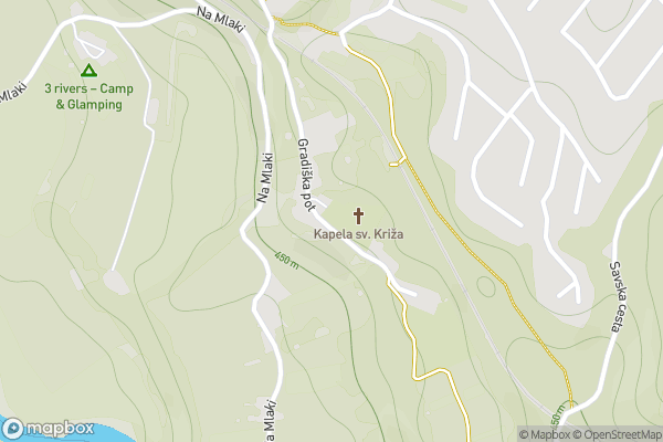 static Mapbox map