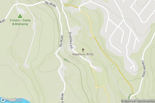 static Mapbox map