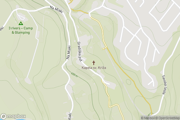 static Mapbox map
