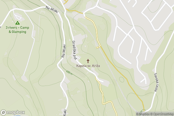 static Mapbox map
