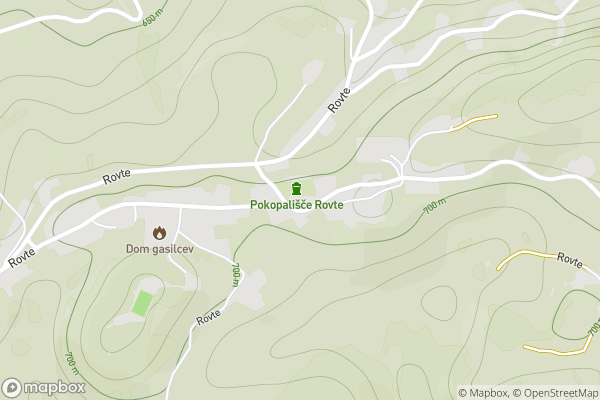 static Mapbox map