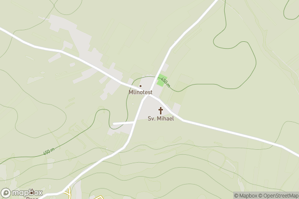 static Mapbox map