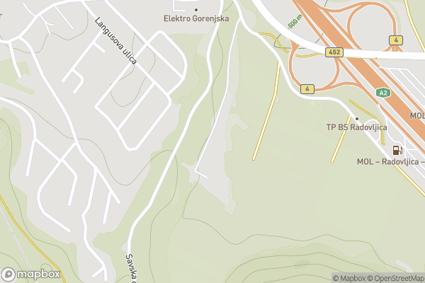 static Mapbox map