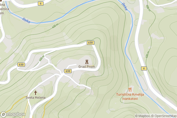 static Mapbox map