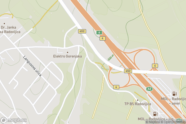 static Mapbox map