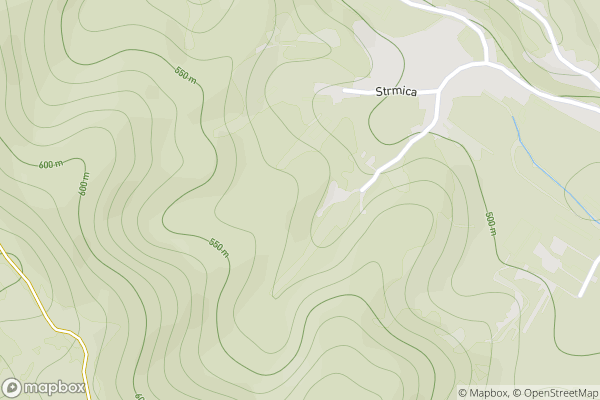 static Mapbox map