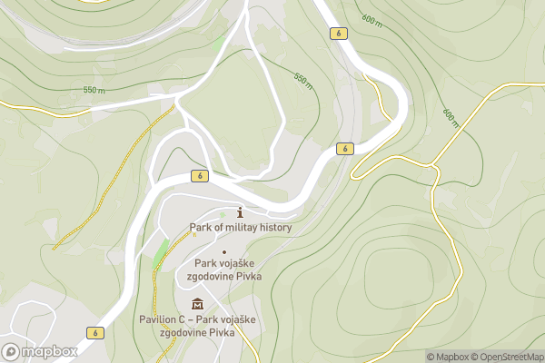 static Mapbox map