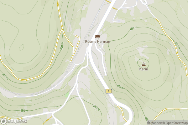 static Mapbox map