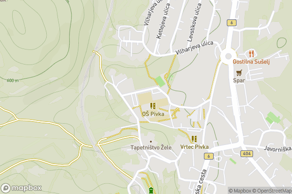 static Mapbox map